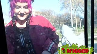 amateur teen mei bangs street guy in rough casting ride