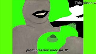 brazilian beauty poses nude in great series number one
