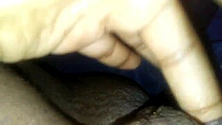 Skinny fingers plunge deep in dripping wett pussy