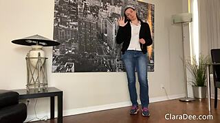 clara dee teases with chastity games fingering joi how many fingers guess