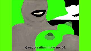 brazilian beauty poses nude in great series number one