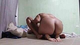 ride young neighbor's big cock then he breeds me rough missionary