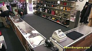 DESPERATE BRUNETTE TEEN 18+ SUCKS COCK then GETS POUNDED FOR CASH on hidden cam!!