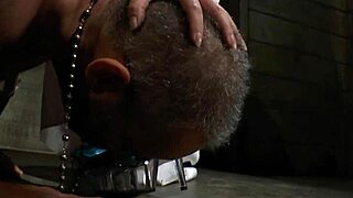 redhead femdom chokes sub with deep fingers to squirt