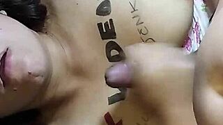 Suggestive Hot Wife Fingers Dripping Pussy in Steamy Amateur Masturbation Tease