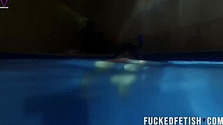 Helen Star Underwater Mask Dive Flaunts Skinny Latina Natural Tits Pool Tease