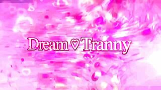 sexy tranny thays tavares slides huge dildo deep into her tight asshole solo