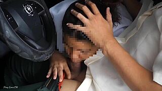 japanese teen slut begs public car creampie fuck