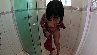 shirley azevedo's first porn mansion arrival bath tease