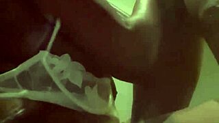 sneaky blowjob on massive black cock