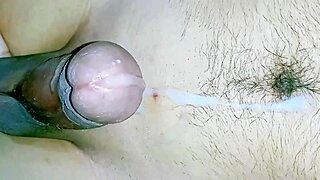 craving cock she fingers herself during insane boner rub