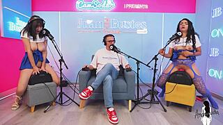 two busty asses confess and squirt hard on juan bustos vibrating chairs