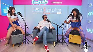 two busty asses confess and squirt hard on juan bustos vibrating chairs