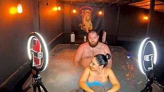 Hot Tub Fuckfest With Sheena Ryder's Big Tits And Ass!