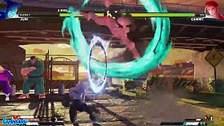 juri han's barefoot skin outshines cammy's sexy legs