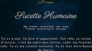 Sucette Humaine French Oral Fixation Leaves Cum Hungry Mouth Dripping