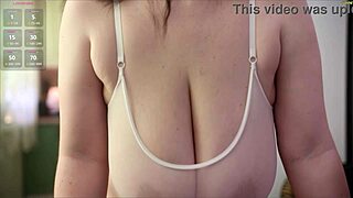omg these big tits solo bounce and jiggle so much 🔥🍈💦