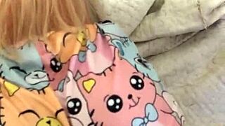 blindfolds boyfriend invites sexy fuck doll madrastra for anal toy play