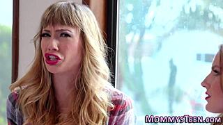 My heart pounds watching lesbian teen tribbing mature milf in taboo first-time fingering scissoring