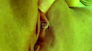 Big ass blonde fingers pink pussy up close