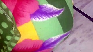 boss catches bbw indian babe in bra and shorts for dirty daddy ass worship chudai