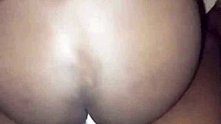 Kenyan Wife's Creamy Pussy Loves Skinny Dick Spanking Wet