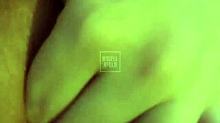 Big ass blonde fingers pink pussy up close