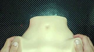 candy's tight ass takes double penetration for double satisfaction close up gaping creampie