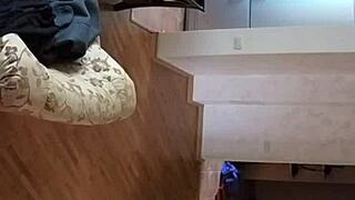 Couple's Hidden Spy Cam Catches Living Room Intimate Moments