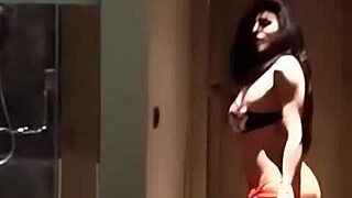 Hiffa the Arab shemale hides exotic surprises underneath