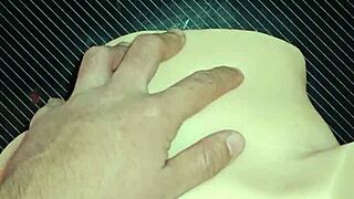 candy's tight ass takes double penetration for double satisfaction close up gaping creampie