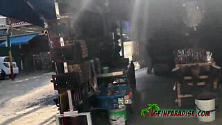 Teen bends over perfect ass for doggystyle pounding