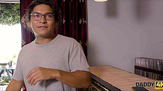 daddy4k dude dodges rent as young beauty pleases his older dad instead