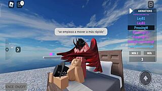 Prostitute Fucks Client Bareback with Condom in Roblox Virtual Sex Session