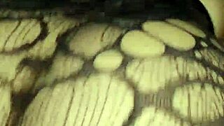 Slutty Filipina Tries First Anal in Fishnets with Huge Cum