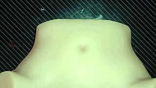 candy's tight ass takes double penetration for double satisfaction close up gaping creampie