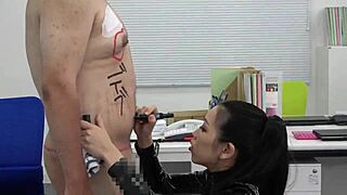Japanese Mistress Aoi Graffiti Forces Facesitting on Office Boss!