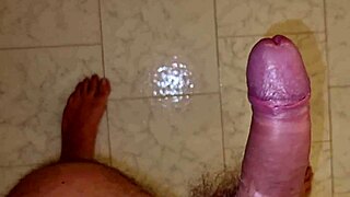 POV dude finds stepmom panties jerks cock balls cumshot squatting tribute!!