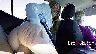 shh... step-sis panties ripped horny backseat fuck on family roadtrip with dee williams? 