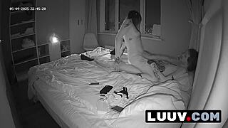 Luuv's Exhibitionist Couple Turns Bedroom Fuck into Hot Homemade Voyeur Tape