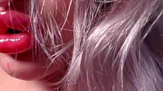 bimbo goddess in red lipgloss dominates webcam with financial fetish talk