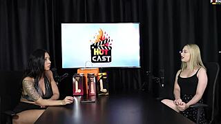 Suggestive Interview Teases Vivan Lola's Sheer Red Lingerie Secrets