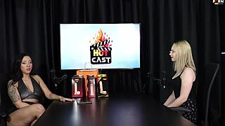 Suggestive Interview Teases Vivan Lola's Sheer Red Lingerie Secrets