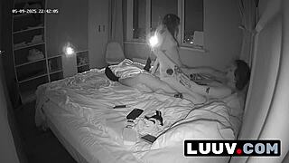 Luuv's Exhibitionist Couple Turns Bedroom Fuck into Hot Homemade Voyeur Tape