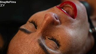 Her heart races as hot wax punishes fit milf's wet pussy deeply