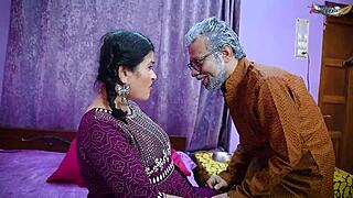 dadaji pounds virgin girl's tight holes rough hardcore alone at home!