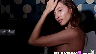 Petite Russian Model Rips Lingerie Off Small Tits for Hot Posing