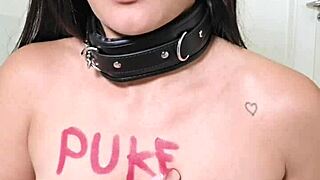 modelin my chunky puke outfit n fuckin my dirty dildo deep