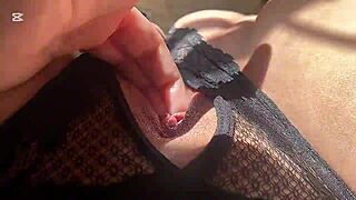 damn that sunny day got my big pussy lips clit dripping i fingered masturbated to orgasm with dildo wet latina curves