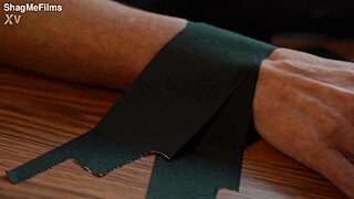 Her heart races as hot wax punishes fit milf's wet pussy deeply